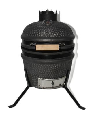 Mattschwarzer 13-Zoll-Kamado-Grill 32 cm Keramik für den Außenbereich