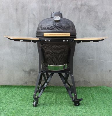 Mattschwarze Farbe 51 cm Keramik-Holzkohlekocher 20 Zoll Kamado