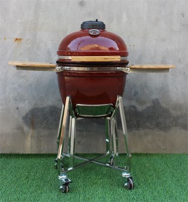 18-Zoll-Keramikgrill, tropische rote Farbe, 48 cm