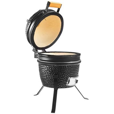 Schwarze Farbe 32 cm 13-Zoll-Kamado-Grill Hochgradig feuerfest