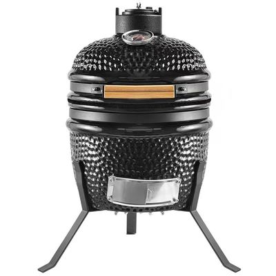 Schwarze Farbe 32 cm 13-Zoll-Kamado-Grill Hochgradig feuerfest