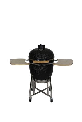 Outdoor 22 Zoll Kamado Grill Edelstahl Holzkohle Schwarz Farbe 57cm
