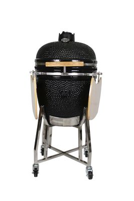 Outdoor 22 Zoll Kamado Grill Edelstahl Holzkohle Schwarz Farbe 57cm