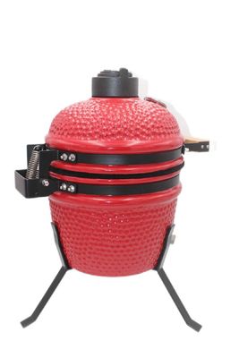 Outdoor-Holzkohle 13-Zoll-Kamado-Grill, rote Farbe, 32 cm