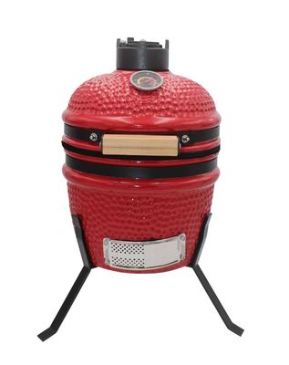 Outdoor-Holzkohle 13-Zoll-Kamado-Grill, rote Farbe, 32 cm