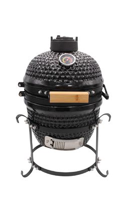 13 Zoll 32 cm Holzkohlegrill Keramikgrill Outdoor Schwarz