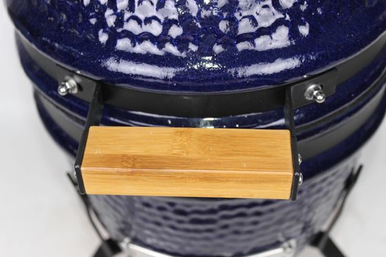 Kamado-Grill aus Keramik, 13 Zoll, Holzkohle, Marineblau, 32 cm