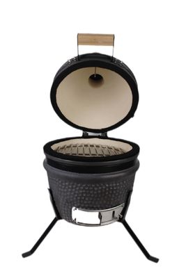 Mattschwarzer 13-Zoll-Kamado-Grill 32 cm Keramik für den Außenbereich