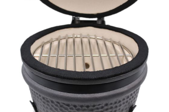 Mattschwarzer 13-Zoll-Kamado-Grill 32 cm Keramik für den Außenbereich
