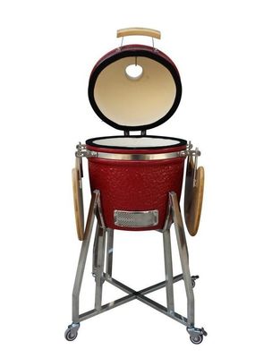 Rote Farbe 39 cm 15 Zoll Kamado Grill Edelstahl Geschirr