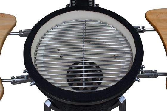 Glänzende schwarze Farbe 39 cm 15 Zoll Kamado Grill Holzkohle Geschirr