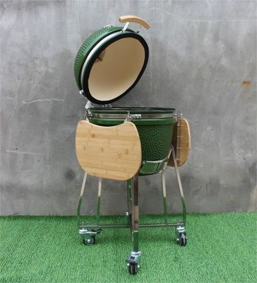 Outdoor 48cm 18 Zoll Kamado Grill Grün Farbe Edelstahl