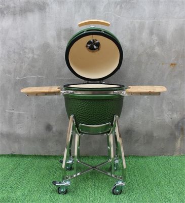 Outdoor 48cm 18 Zoll Kamado Grill Grün Farbe Edelstahl
