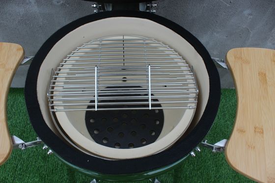 Holzkohle-Keramik-18-Zoll-Kamado-Grill, grüne Farbe, 48 cm