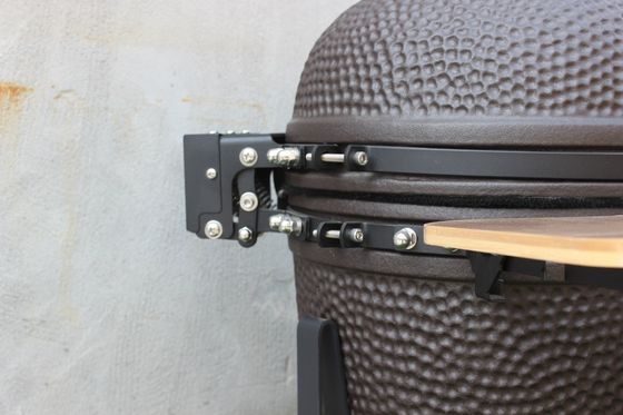 20-Zoll-Keramik-Holzkohlegrill, mattschwarze Farbe, 51 cm, für den Außenbereich