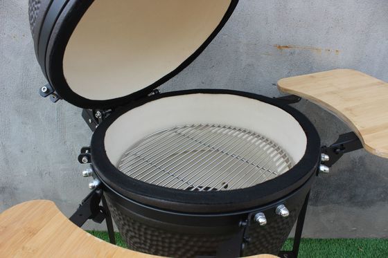 Mattschwarze Farbe 51 cm Keramik-Holzkohlekocher 20 Zoll Kamado