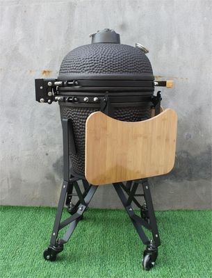 20-Zoll-Keramik-Barbecue-Grill im Freien, mattschwarze Farbe, 51 cm