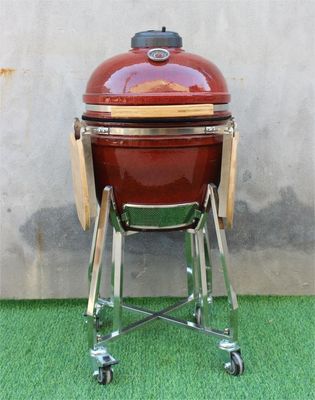 48 cm Keramik-Holzkohlegrill 18 Zoll tropische rote Farbe