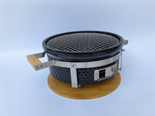 Keramikkohle Grill Hibachi Grill rund in schwarzer Farbe