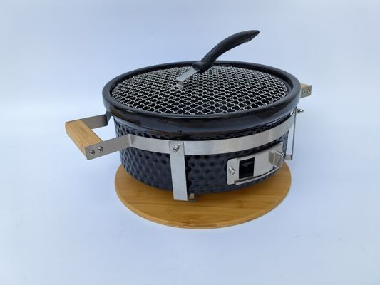 Keramikkohle Grill Hibachi Grill rund in schwarzer Farbe