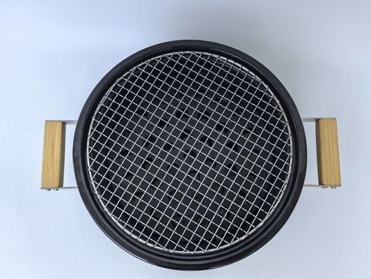 Keramikkohle Grill Hibachi Grill rund in schwarzer Farbe