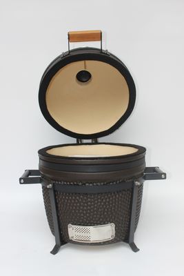 Außenkohle 16 Zoll Kamado Grill Keramik Matte Schwarz Farbe 40cm